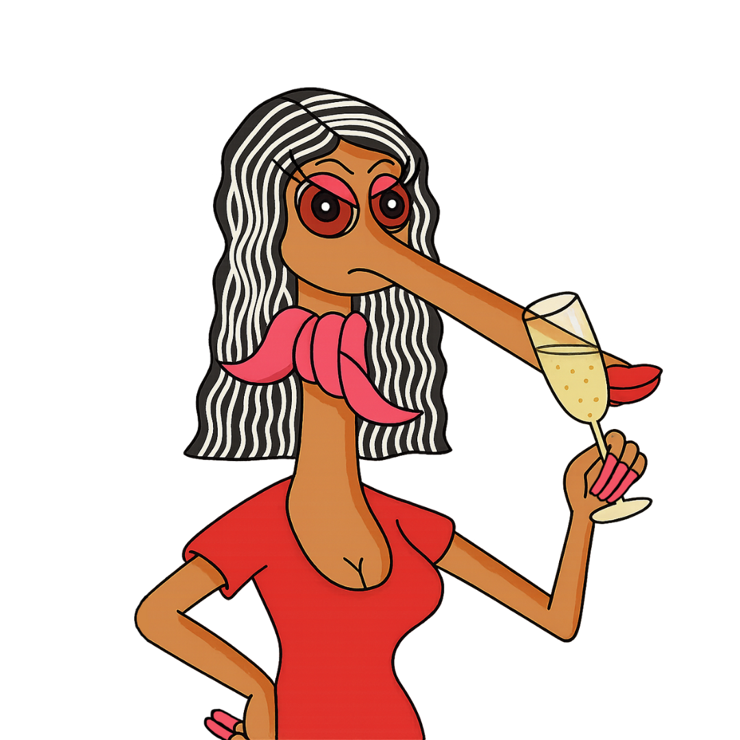 Babygirl with champagne